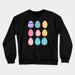 Eggstraordinary Easter: Adorable Illustrated Egg Stickers Crewneck Sweatshirt